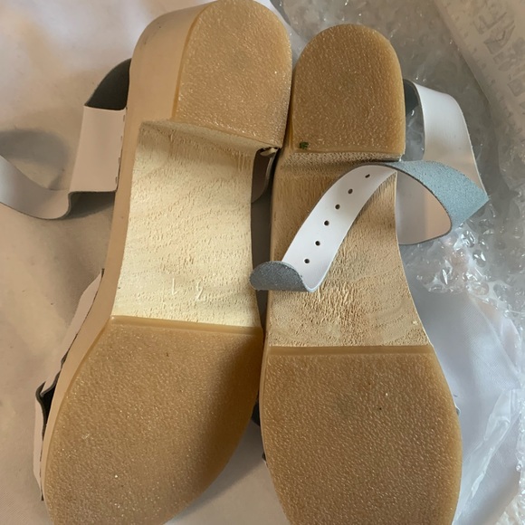 White leather clogs - Picture 4 of 5